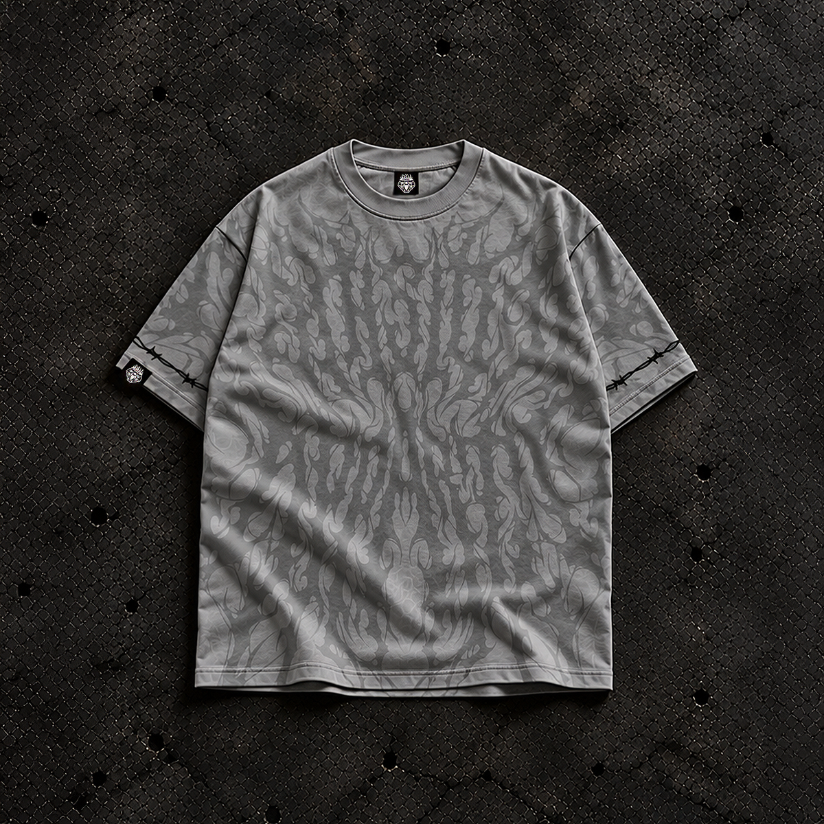 Barbed Sleeves / Oversized Grey
