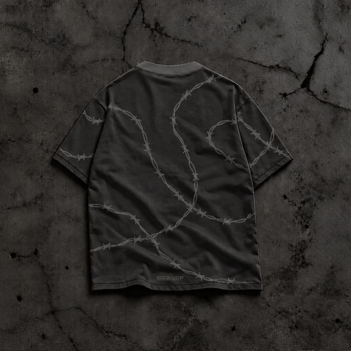 Barbed Wire / Oversized Grey